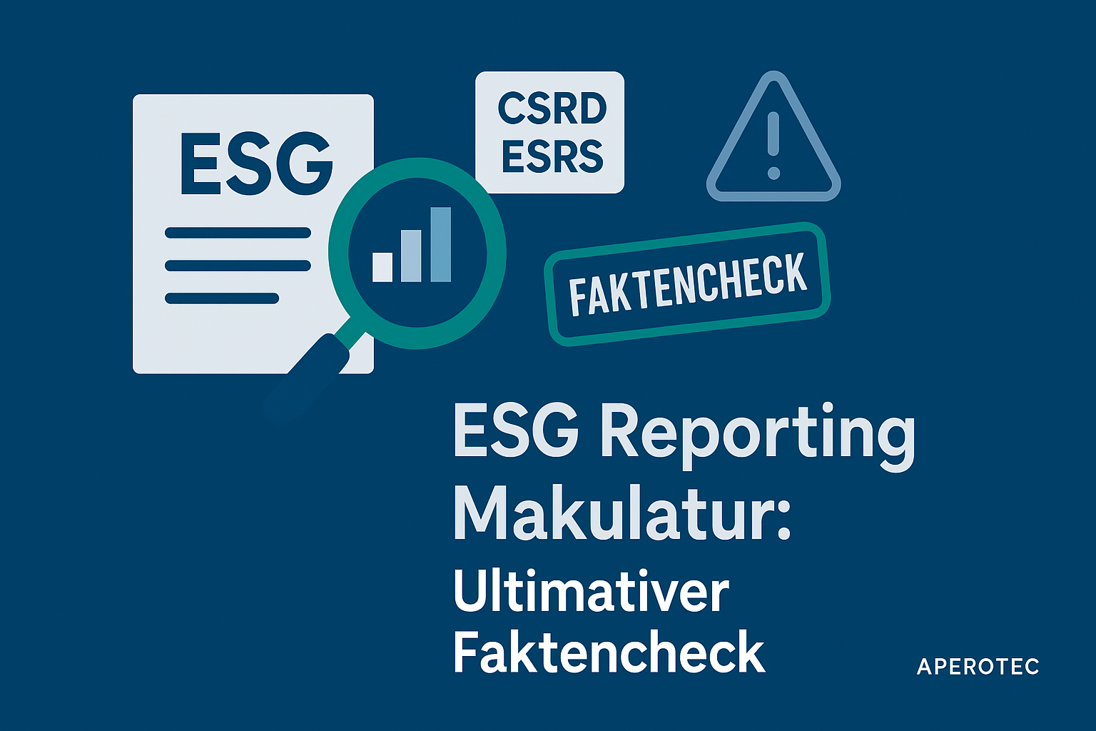 ESG Reporting Makulatur – Headergrafik zum Artikel
