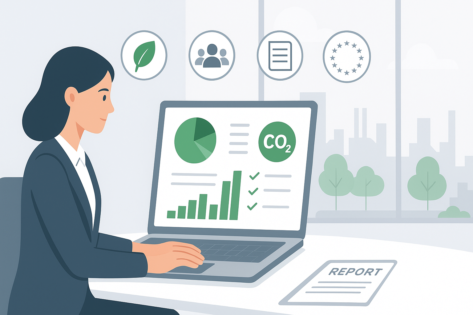 ESG CSRD Reporting für Elektronikhersteller mit APEROTEC – Auswertung von Nachhaltigkeitskennzahlen